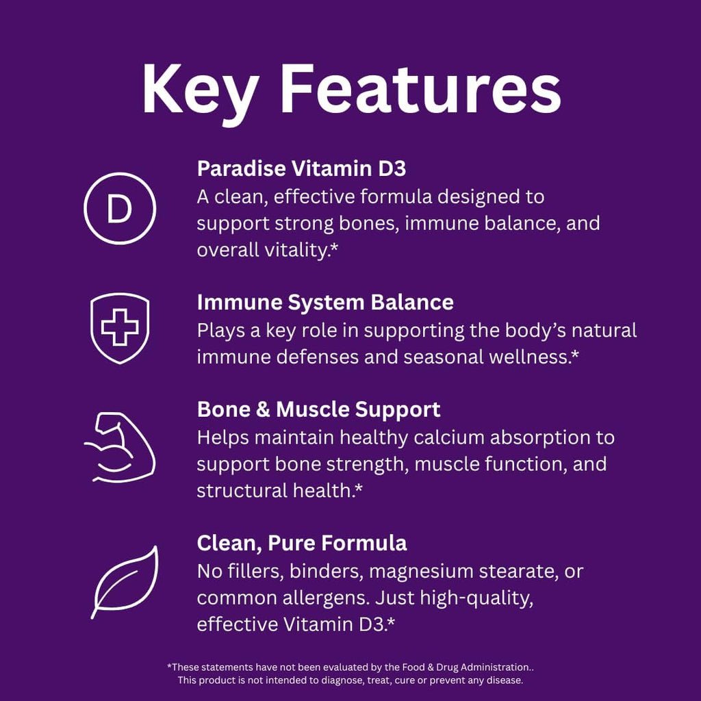 Paradise Herbs Earth's Blend Vitamin D3 con Base de Superfoods - 90 Cápsulas Vegetarianas