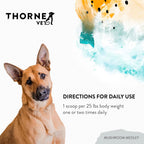 ThorneVet Mushroom Medley para Perros - Apoyo Inmunológico y Antioxidantes - con Reishi, Cola de Pavo, Cordyceps, Maitake y Chaga - Apoyo para Perros en Tratamiento contra el Cáncer - 120 Dosis