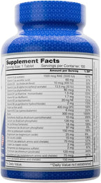 ALFA VITAMINS Multi Men Vitamins - Complejo Multivitamínico para Hombres con Vitaminas y Minerales Esenciales - 100 Comprimidos