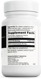 DAVINCI Labs DHEA Micronized 25 mg - 90 Vegetarian Capsules - Gluten Free