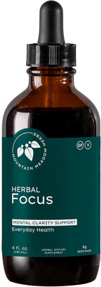 Mountain Meadow Herbs Herbal Focus – Fórmula Herbal Líquida para Claridad Mental y Alerta, 118 ml (4 oz)