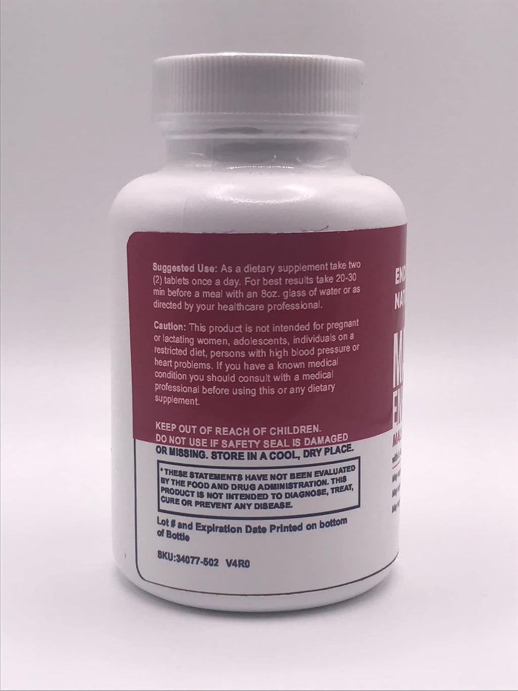 Zonata Endura Naturals Strength Support - Suplemento de Mejora Masculina - 60 Cápsulas