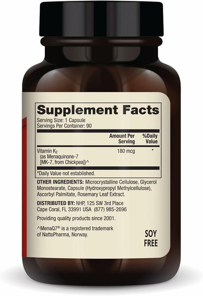 Dr. Mercola Vitamina K2 (MK-7) 180 mcg – 90 Cápsulas – Image 2