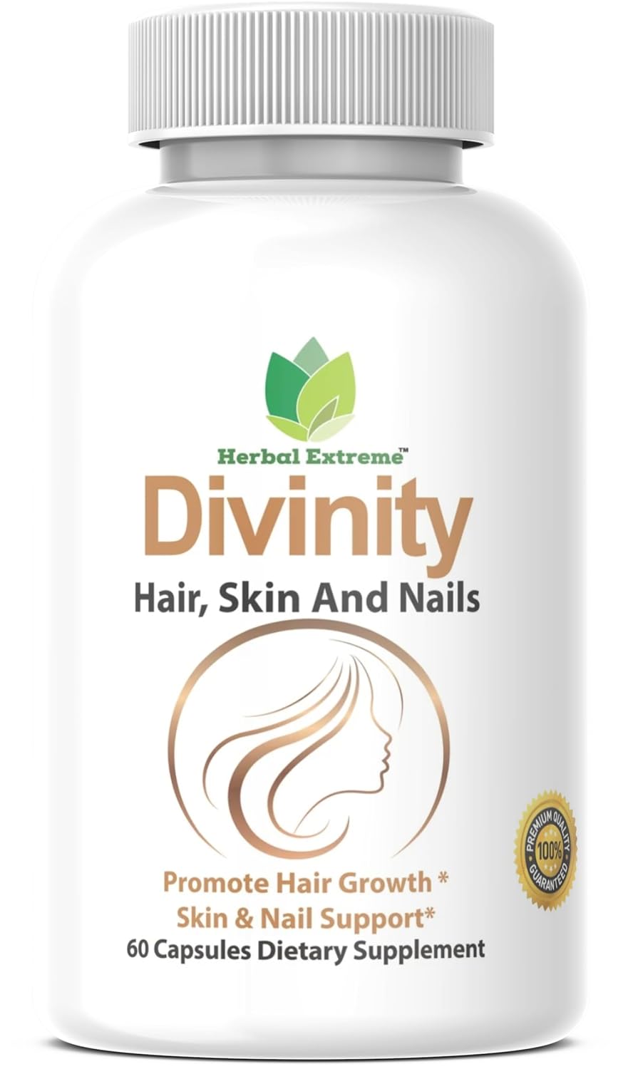 Divinity Hair, Skin and Nails - 60 Cápsulas con Biotina 5000 mcg