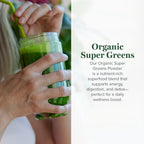 Global Healing Super Greens Orgánico en Polvo - Mezcla de 15 Brotes Enteros
