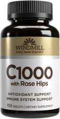 Vitamin C TABS 1000MG R/H WMILL 100 Comprimidos
