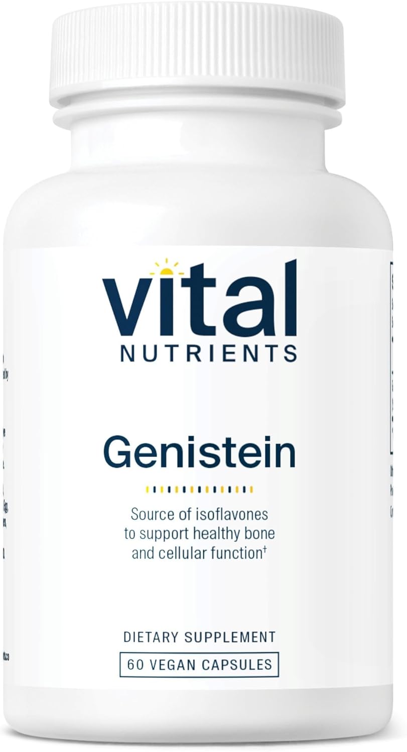 Vital Nutrients Genistein - 60 Cápsulas - Complemento Vegano