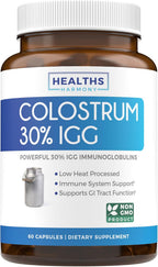 Calostro Bovino para Mujeres - 1000mg por Dosis con 30% IgG - Procesado a Baja Temperatura - 120 Cápsulas