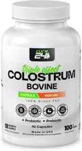 Cure24 Calostro Bovino X3 en Polvo – Suplemento 100% Puro de Pasto con Probióticos y Prebióticos