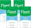 Fleet Enema Saline Laxative for Adult Constipation, 4.5 fl oz (133 ml) Each, Pack of 4 (2 Two-Packs)