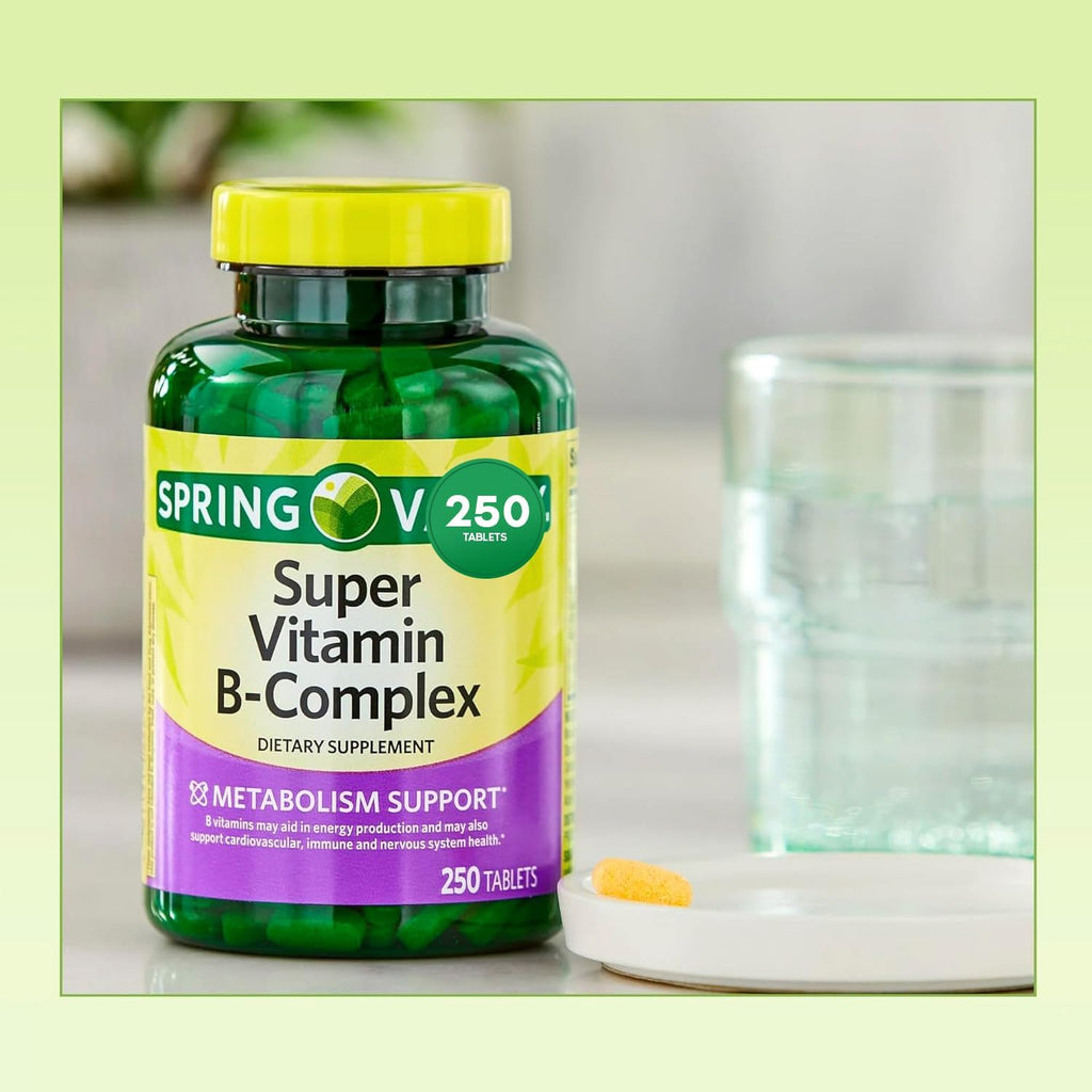 Sprin Val-Ley Super Vitamin B-Complex Comprimidos, 250 unidades