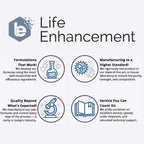 Life Enhancement Ultra Pure Vitamina C en Polvo - 1,100 mg Ácido Ascórbico - 227 Raciones