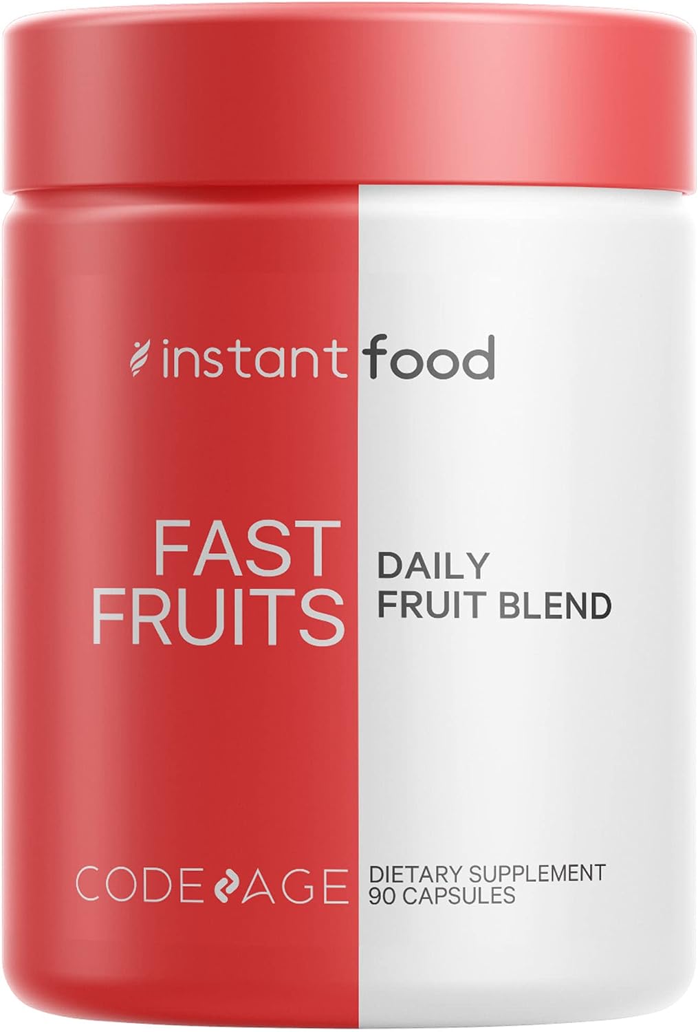 Codeage InstantFood Easy Veggies + Fast Fruits Bundle – Mezcla de Verduras y Frutas en Cápsulas – Fórmula Vegana, No GMO – 180 Cápsulas