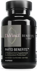 DAVINCI Labs Phyto Benefits - Suplemento con Cúrcuma, Quercetina y Té Verde - 30 Cápsulas Vegetarianas