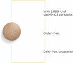 Integrative Therapeutics Vitamina D3 125 mcg - 90 comprimidos masticables con sabor a chocolate