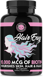 Angry Supplements Hair Envy - Biotina 10.000 mcg + Queratina