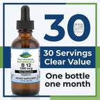 Pure Mountain Botanicals Vitamina B12 1000 mcg Gotas Líquidas Sabor Bayas