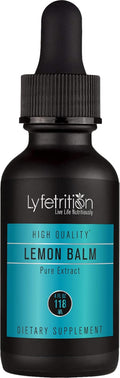 Lyfetrition Extracto Líquido de Melisa Orgánica 540 mg | 118 ml (4 oz) | 220 Porciones | Fabricado en EE.UU.