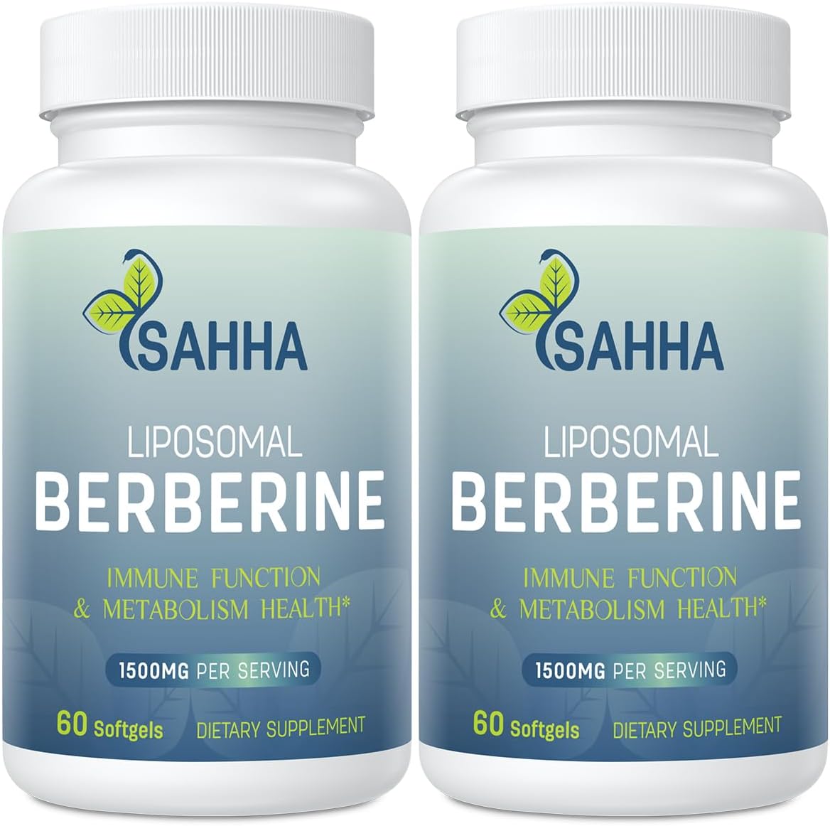 Sahha Berberina Liposomal HCL 1500mg - Alta Biodisponibilidad (2 Envases)