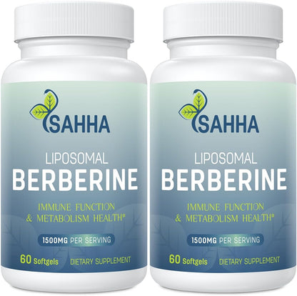 Sahha Berberina Liposomal HCL 1500mg - Alta – Absorción superior: Los liposomas imitan las membranas celulares, lo – Image 1