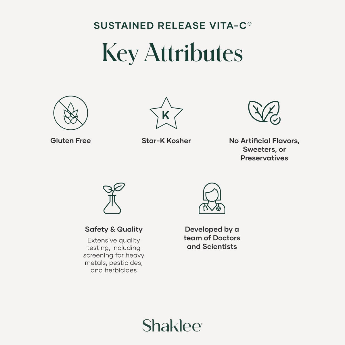 Shaklee Sustained Release Vita-C® 500mg, 180 – Vitamina C (ácido ascórbico): 500 mg por comprimido, una dosis – Image 5