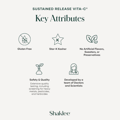 Shaklee Sustained Release Vita-C 500mg - 180 Comprimidos – Image 5