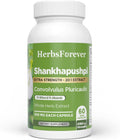 Herbsforever Shankhpushpi (Convolvulus pluricaulis) Extra Strength (20:1) Extract - 60 Cápsulas Vegetarianas