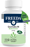 FREEDA Quintabs-M Multivitamínico con Hierro – 250 Cápsulas