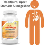 Natural Acid Reflux 911 - Complemento para Aliviar el Ardor de Estómago y la Acidez - 30 Cápsulas