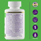 Paradise Herbs Earth's Blend Multivitamínico con Hierro, 48 Superalimentos, Probióticos, 120 Cápsulas