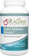 Wellness Resources Super Immune Booster - Calostro, Beta Glucano, Olivo, Arabinogalactano (180 Cápsulas)