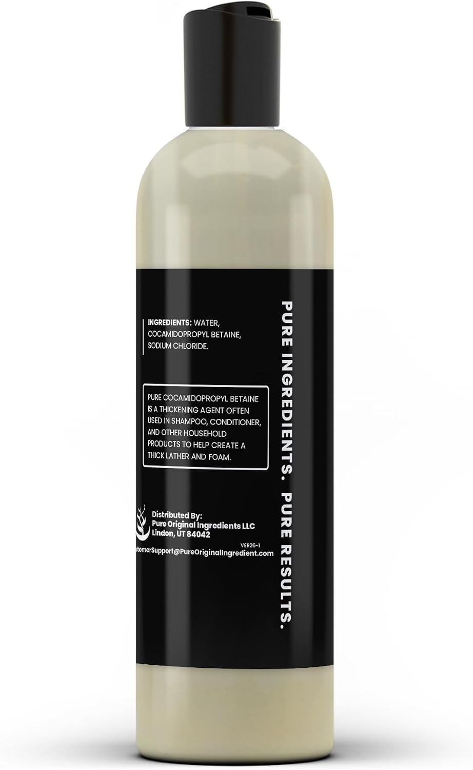 PURE ORIGINAL INGREDIENTS Cocamidopropil Betaína (236 ml) Siempre Puro, Sin Rellenos Ni Aditivos