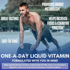 Tropical Oasis Premium Liquid B Complex with Energy Herbs - Fast Absorbing Liquid Supplement with All 8 B Vitamins - 473 ml, 32 Servings