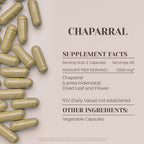 Chaparral 120 Cápsulas | Suplemento Herbal de Alta Potencia | Garden Organics