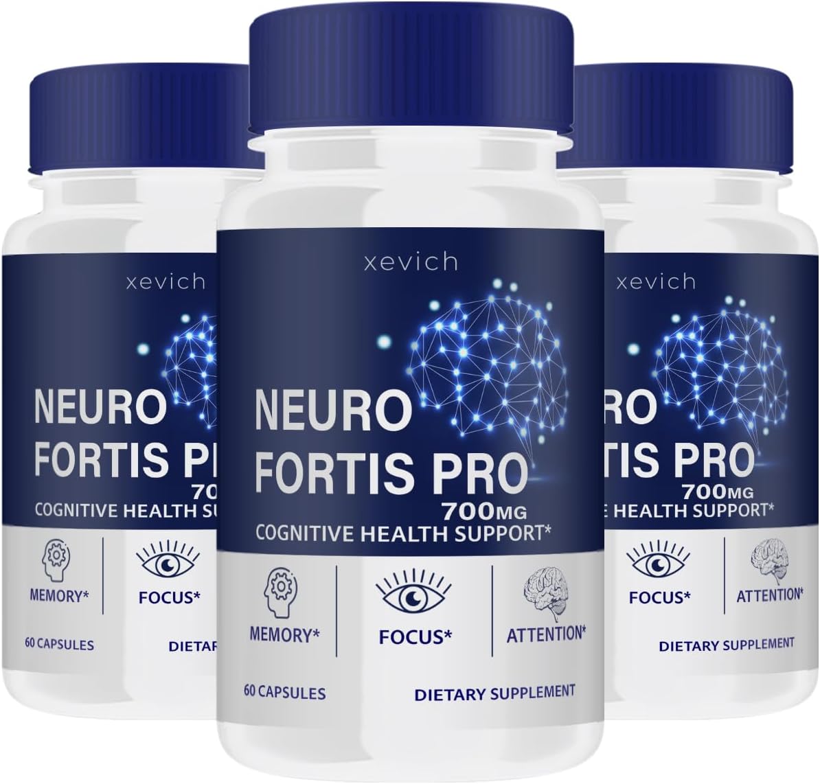 NeuroFortis Pro - Fórmula en Cápsulas (3 Paquetes, 180 Cápsulas)