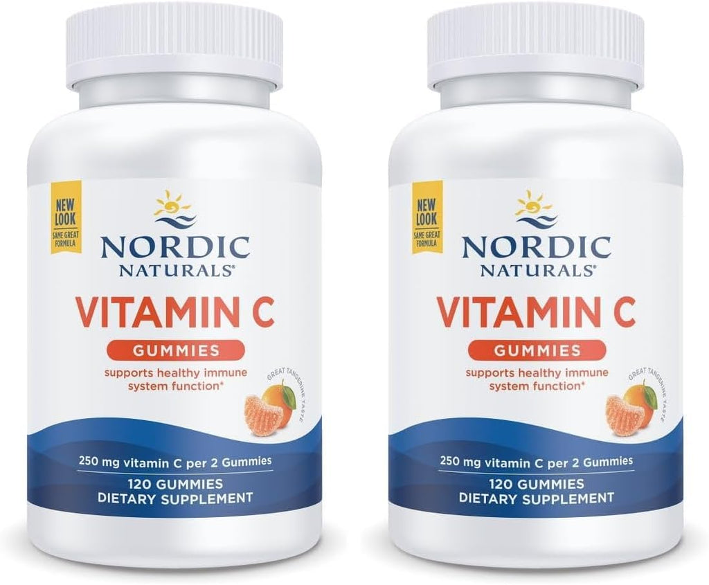 Nordic Naturals Vitamina C Gomitas, Mandarina Ácida - 60 Gomitas - 250 mg Vitamina C