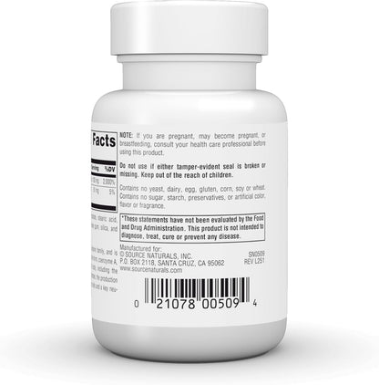 Source Naturals Ácido Pantoténico 100 mg - – El ácido pantoténico contribuye al rendimiento mental normal. – Image 3