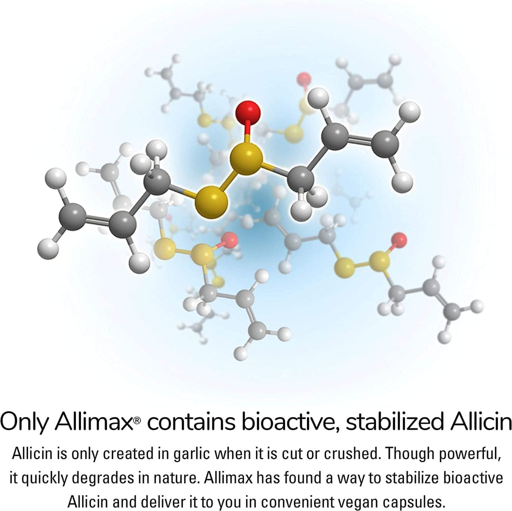 Allimax 180 mg 90 cápsulas vegetales - Complemento alimenticio de ajo