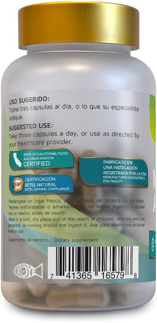 Betel Natural Premium Melón Amargo Cápsulas - 1500 mg por Dosis
