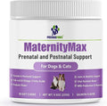 MaternityMax Vitaminas Prenatales para Perros y Gatos - Suplemento Pre y Postnatal con Probióticos, Glucosamina, MSM, CoQ10 y Vitaminas Esenciales - 90 Chews Blandos Sabor Salmón