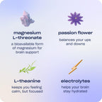 Recess Mood Powder - Calming Magnesium L-Threonate con Pasiflora, L-Teanina y Electrolitos - Sabor Limón Cítrico (28 porciones)