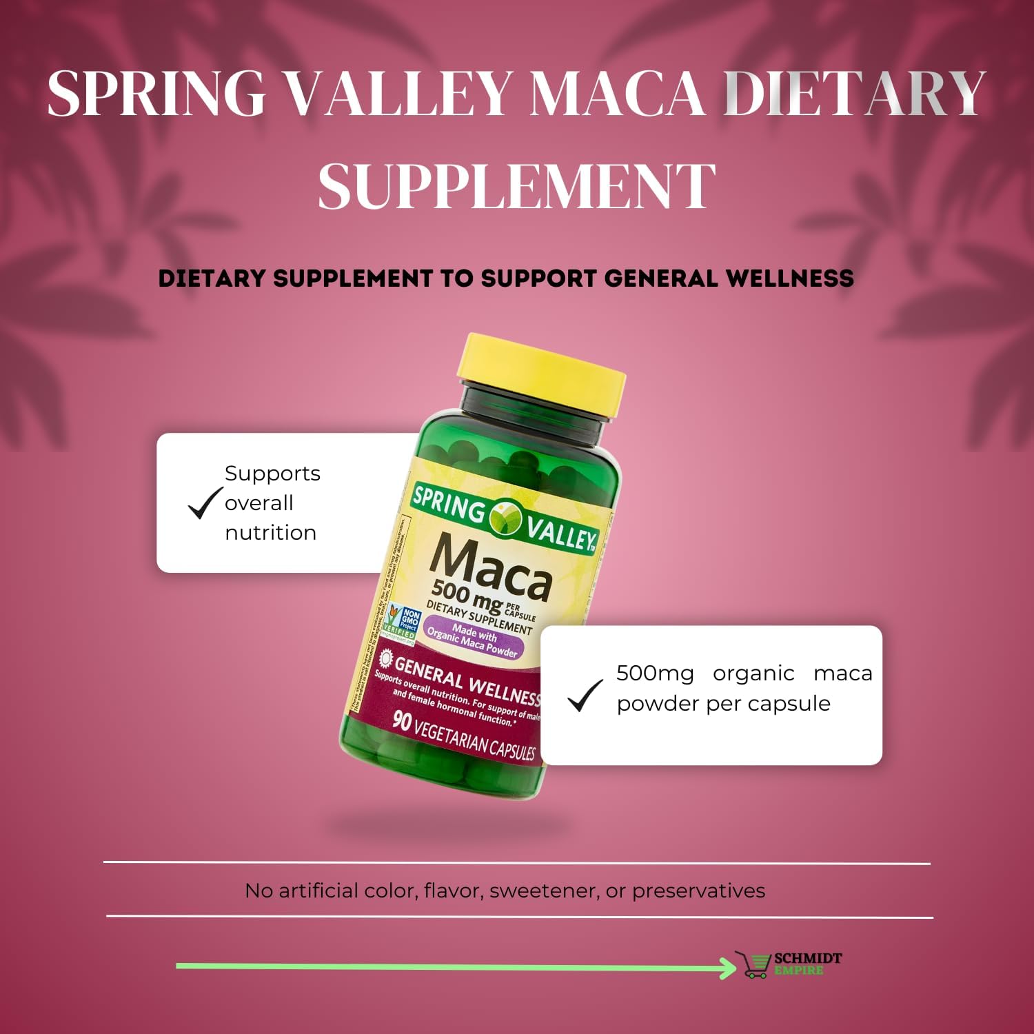 Maca 500 mg - Suplemento para Bienestar General