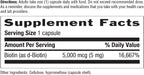 Country Life Biotina Alta Potencia 5 mg - 120 comprimidos - Sin gluten, vegano, sin OGM