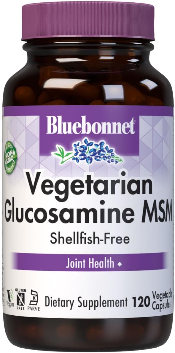 BlueBonnet Glucosamina Vegetal con MSM - 120 Cápsulas