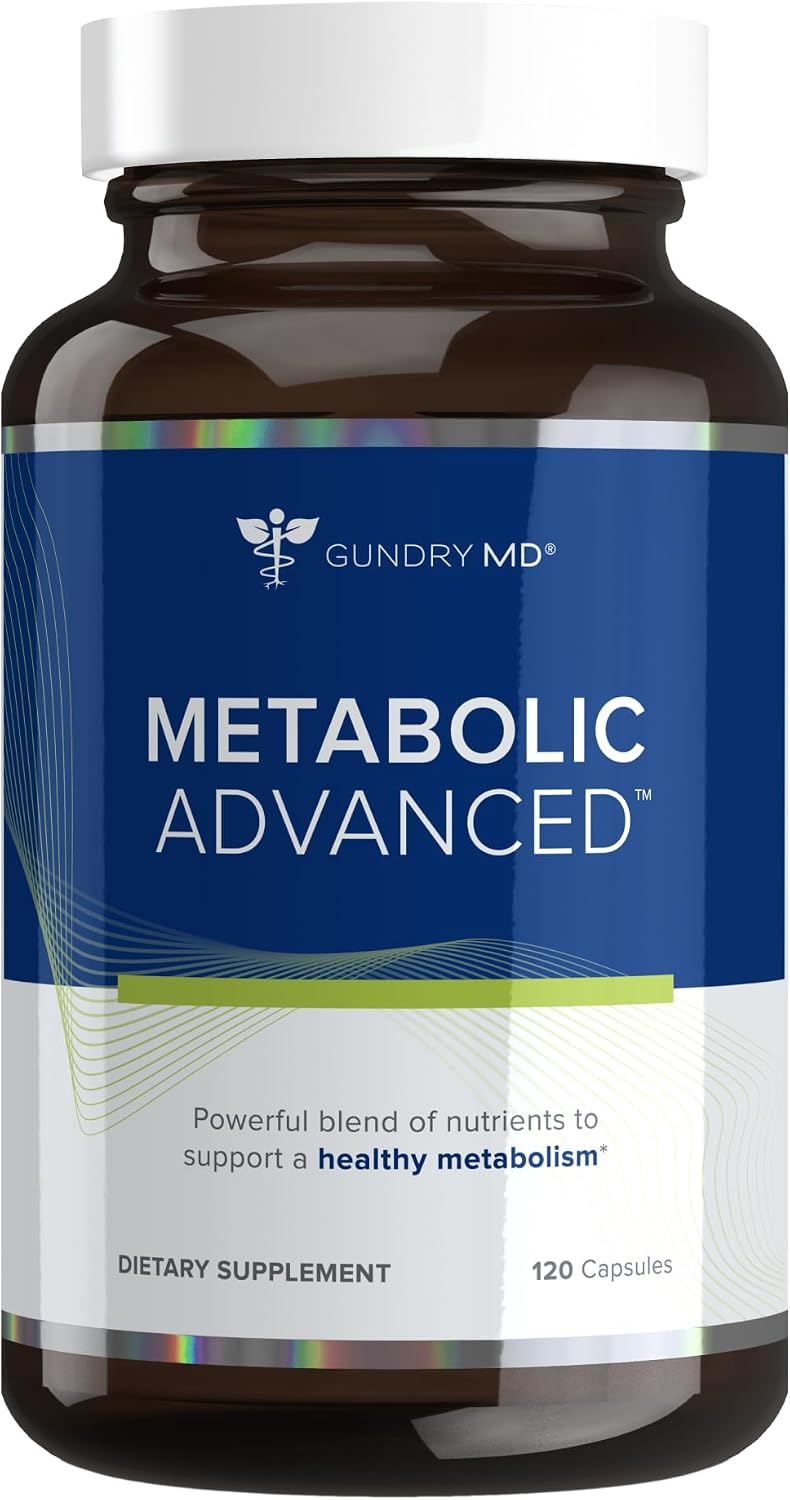 Gundry MD Metabolic Advanced Nutrient Blend con Berberina, 120 Cápsulas