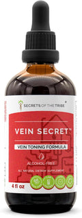 Secrets of the Tribe - Vein Secret, Fórmula Tonificante Venosa, Suplemento Herbal en Gotas, Extracto Líquido Sin Alcohol (118 ml)