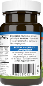 Carlson A y D - 10000 UI Vitamina A, 400 UI Vitamina D3, 100 Perlas Blandas