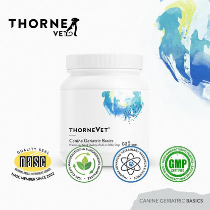 ThorneVET Canine Geriatric Basics – Fórmula multivitamínica y mineral para perros mayores, 90 masticables blandos – Image 7