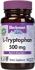 Bluebonnet L-Tryptophan 500 mg - 30 Cápsulas Vegetales