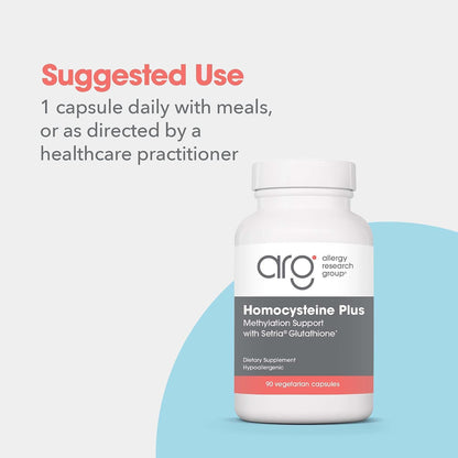 ARG Homocysteine Plus - Complejo de Vitaminas B Metiladas con Glutatión, 90 Cápsulas – Image 6